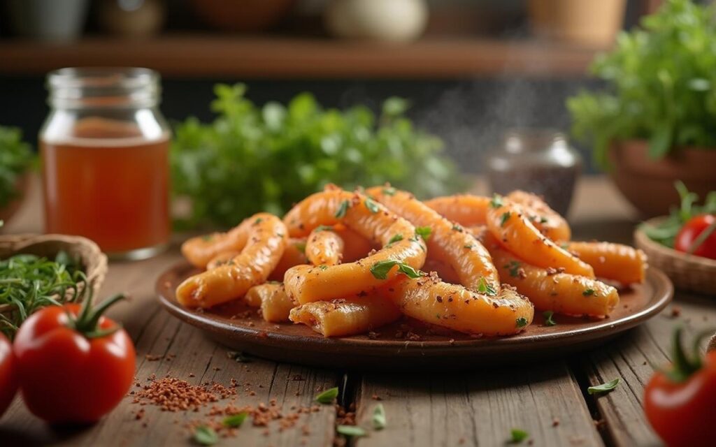 Nems faits maison avec des ingrédients frais dans une cuisine chaleureuse.